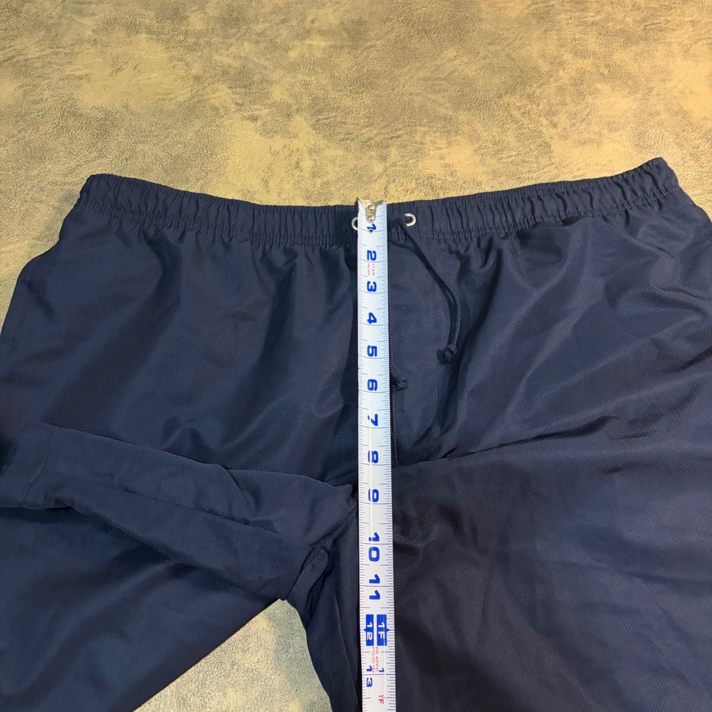 Lacoste Tafetta Shorts Mens XL Navy Blue Sport Diamond Taffeta Lightweight Lined - Picture 6 of 11